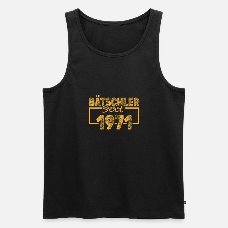 seit 1971 - Männer Premium Bio Tank Top - Schwarz