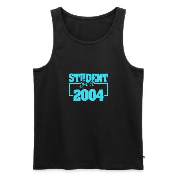 Jahr 2004 - Männer Premium Bio Tank Top - Schwarz - Vorne - AI Model Male 178 light (178cm)