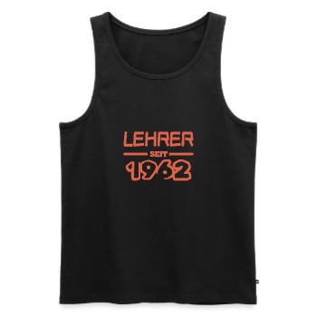 Year 1962 - Men's Premium Organic Tank Top - black - Front - AI Model Male 178 light (178cm)
