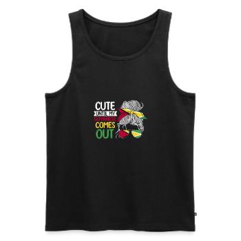 Guyana Flag Guyanese Guyana - Men's Premium Organic Tank Top - black - Front - Michal (187cm)