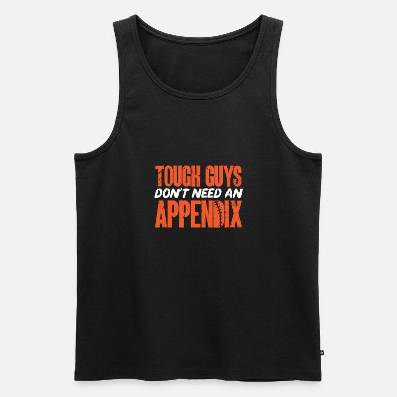 Blinddarm Operation Blinddarmentzündung - Männer Premium Bio Tank Top - Schwarz
