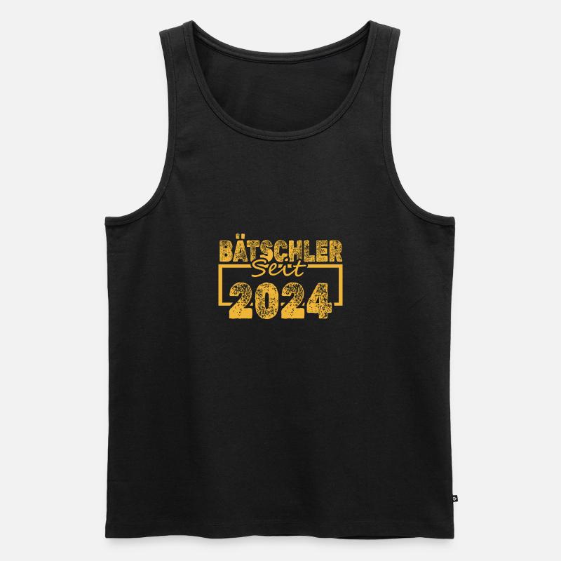 2024 - Männer Premium Bio Tank Top - Schwarz