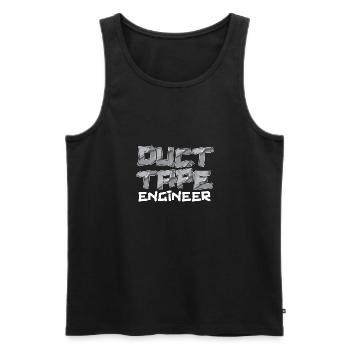 Duct Tape Panzertape Handwerker Klebeband - Männer Premium Bio Tank Top - Schwarz - Vorne - AI Model Male 178 light (178cm)