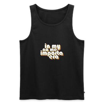 In My No Me Importa Era I Don't Care Funny - Männer Premium Bio Tank Top - Schwarz - Vorne - AI Model Male 178 light (178cm)