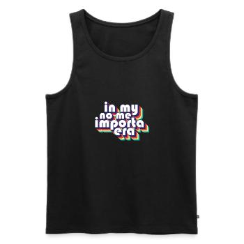 In My No Me Importa Era I Don't Care Funny - Männer Premium Bio Tank Top - Schwarz - Vorne - AI Model Male 178 light (178cm)