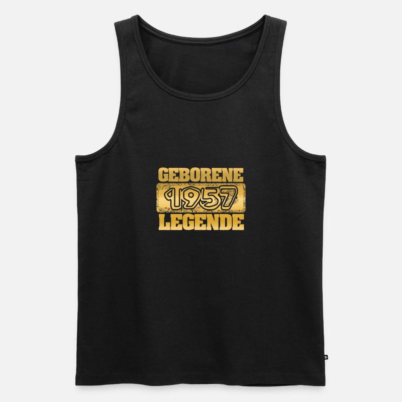 Zitat 1957 - Männer Premium Bio Tank Top - Schwarz
