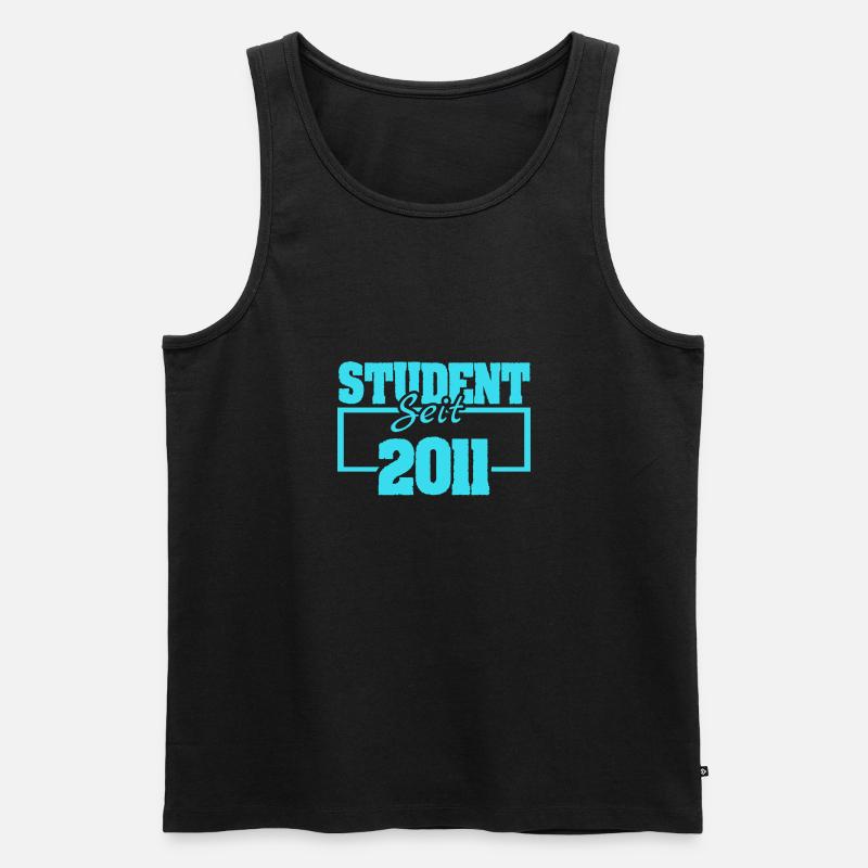 Student 2011 - Männer Premium Bio Tank Top - Schwarz