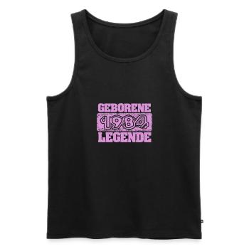 Legendary 1984 - Männer Premium Bio Tank Top - Schwarz - Vorne - Michal (187cm)