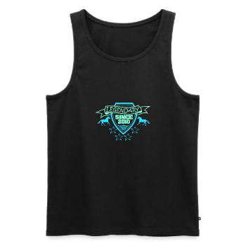 Horse 2010 - Men's Premium Organic Tank Top - black - Front - AI Model Male 178 light (178cm)