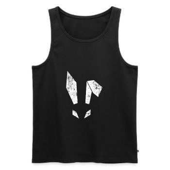 Cool Girls & Guys Easter Bunny Party Design - Men's Premium Organic Tank Top - black - Front - Michal (187cm)