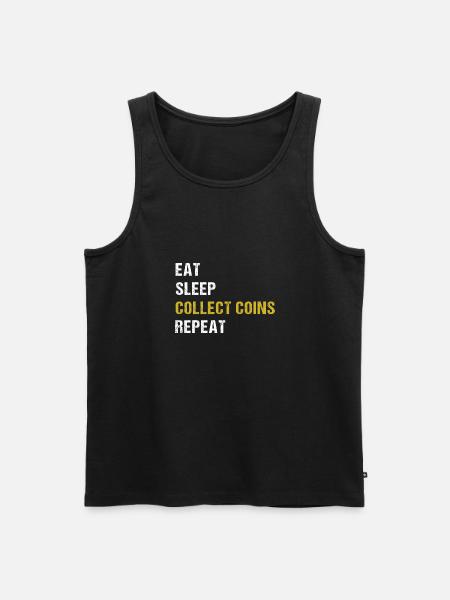 Numismatics Coin Collecting Gift - Men's Premium Organic Tank Top - black