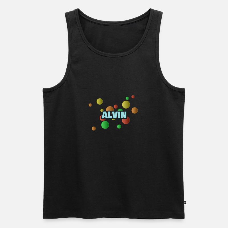 Bällebad Alvin - Männer Premium Bio Tank Top - Schwarz