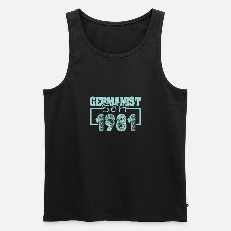 seit 1981 - Männer Premium Bio Tank Top - Schwarz