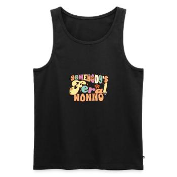 Somebody's Feral Nonno Italian Grandpa Funny - Men's Premium Organic Tank Top - black - Front - Michal (187cm)