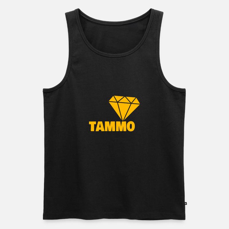 Edel Tammo - Männer Premium Bio Tank Top - Schwarz