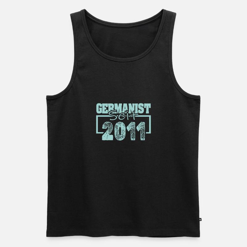2011 - Männer Premium Bio Tank Top - Schwarz