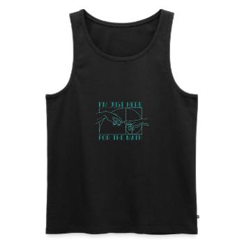 Nombres de Fibonacci Géométrie Professeur de mathématiques - Débardeur bio Premium Homme - noir - Devant - AI Model Male 178 light (178cm)