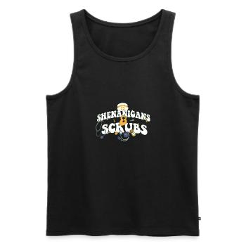 Shenanigans & Scrubs ER Nurse Physician St. - Männer Premium Bio Tank Top - Schwarz - Vorne - AI Model Male 178 light (178cm)