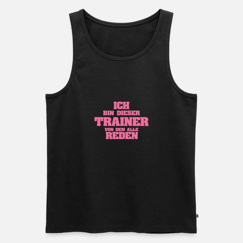 Beruf Trainer - Männer Premium Bio Tank Top - Schwarz