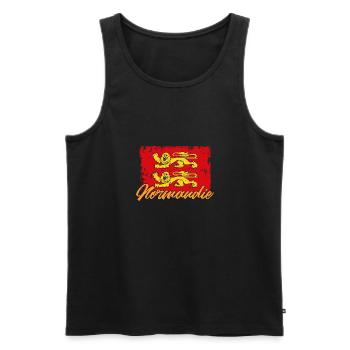 Normannisch Nordwesteuropa Normandie Region - Männer Premium Bio Tank Top - Schwarz - Vorne - Michal (187cm)