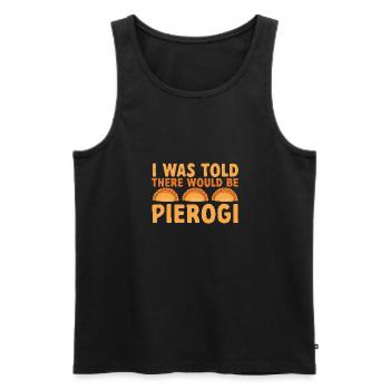 Polnisches Essen Pierogi - Männer Premium Bio Tank Top - Schwarz - Vorne - Michal (187cm)