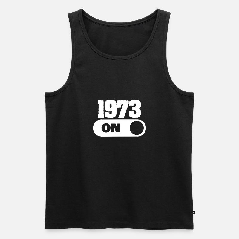 1973 1973 - Männer Premium Bio Tank Top - Schwarz