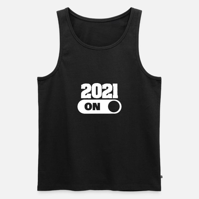 2021 - Männer Premium Bio Tank Top - Schwarz