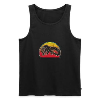 Polynesien Binturong Natur Tierwelt Asien - Männer Premium Bio Tank Top - Schwarz - Vorne - Michal (187cm)