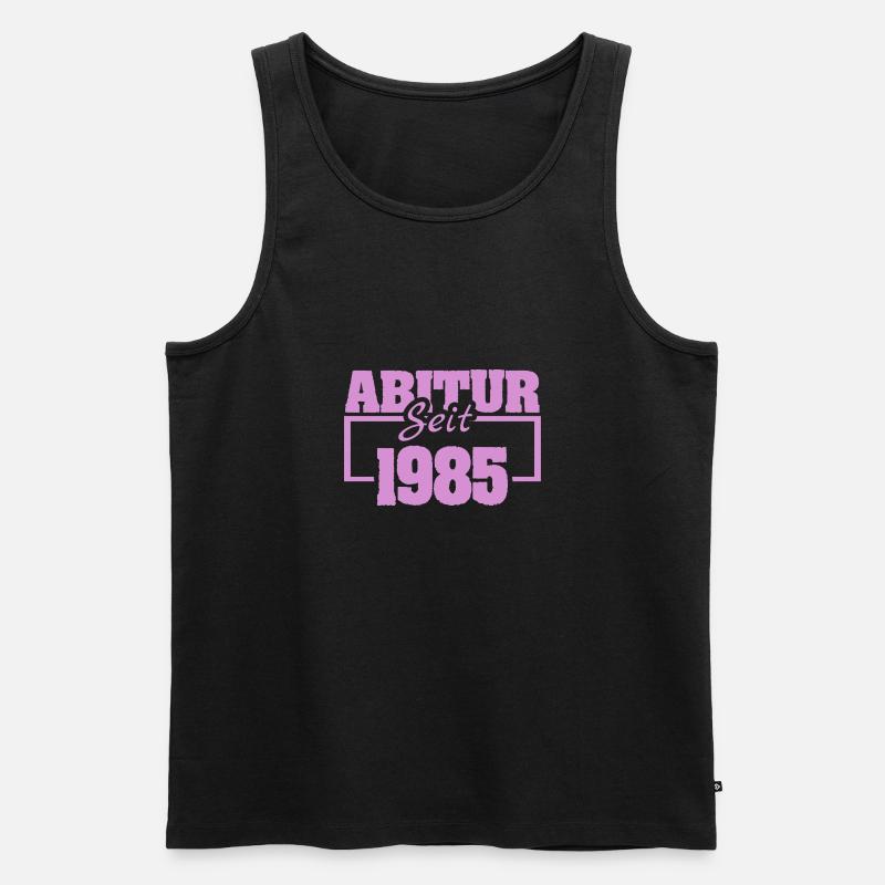 1985 - Männer Premium Bio Tank Top - Schwarz