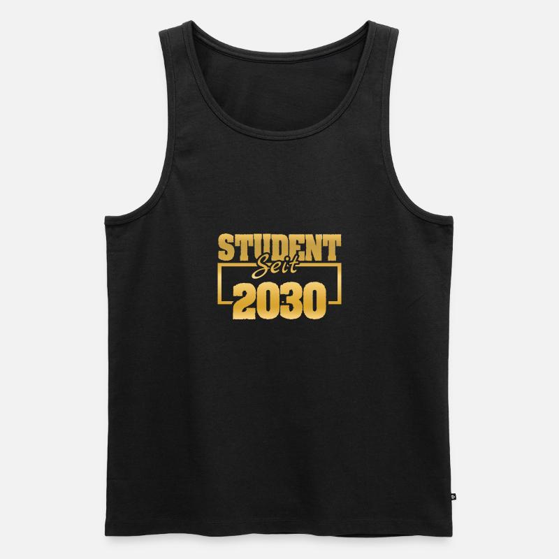 Student 2030 - Männer Premium Bio Tank Top - Schwarz