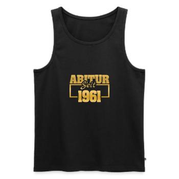 Abiturient 1961 - Männer Premium Bio Tank Top - Schwarz - Vorne - Michal (187cm)