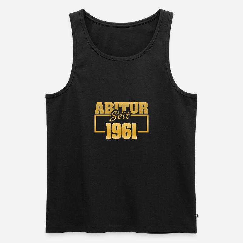 Abiturient 1961 - Männer Premium Bio Tank Top - Schwarz