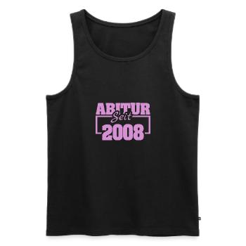 Jahr 2008 - Männer Premium Bio Tank Top - Schwarz - Vorne - AI Model Male 178 light (178cm)