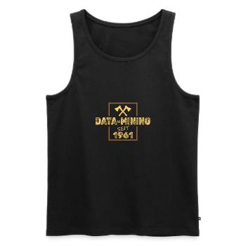Jahr 1961 - Männer Premium Bio Tank Top - Schwarz - Vorne - Michal (187cm)