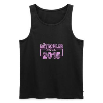 Jungeselle 2015 - Männer Premium Bio Tank Top - Schwarz - Vorne - Michal (187cm)