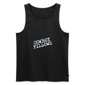 Cowboy Pillows Southern Girl Texas Lady Funny - Men's Premium Organic Tank Top - black - Front - Michal (187cm)