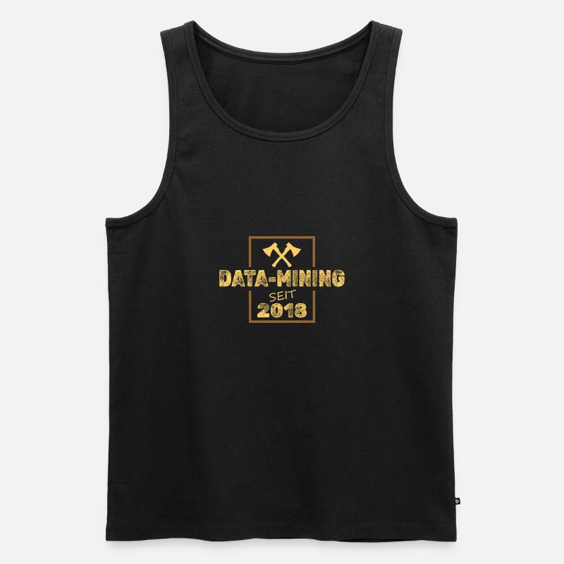 datamining 2018 - Männer Premium Bio Tank Top - Schwarz