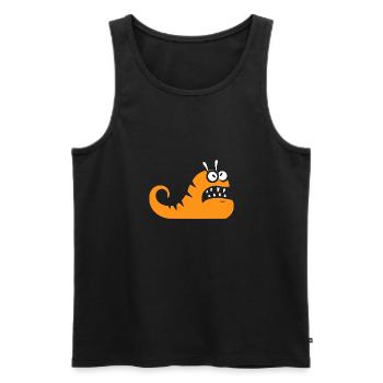 Slug 13 - Men's Premium Organic Tank Top - black - Front - AI Model Male 178 light (178cm)