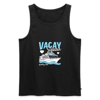 Vacay Squad Family Holidays - Men's Premium Organic Tank Top - black - Front - AI Model Male 178 light (178cm)
