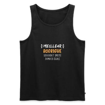 Souvent imité meilleur RODRIGUE - Débardeur bio Premium Homme - noir - Devant - Michal (187cm)