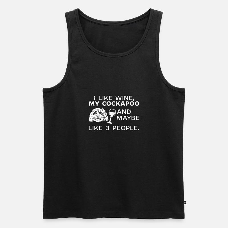 Cockapoo Hund - Männer Premium Bio Tank Top - Schwarz