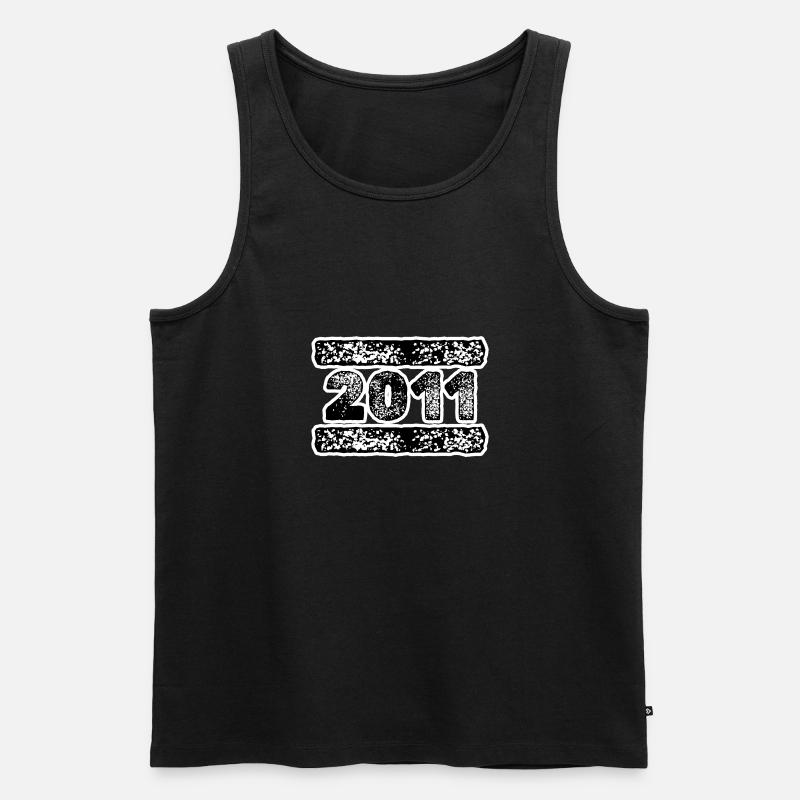 2011 - Männer Premium Bio Tank Top - Schwarz