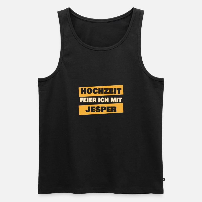 JGA Jesper - Männer Premium Bio Tank Top - Schwarz