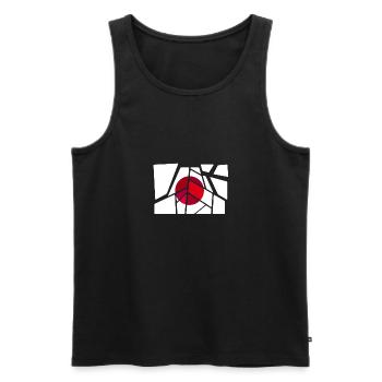 Japan - Men's Premium Organic Tank Top - black - Front - Michal (187cm)