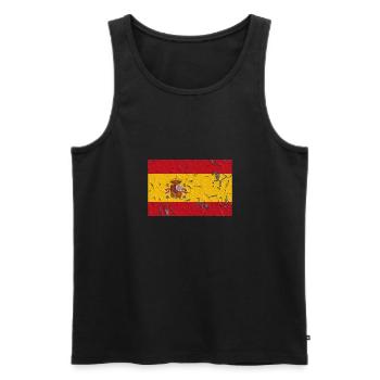 Espagne - Débardeur bio Premium Homme - noir - Devant - Michal (187cm)