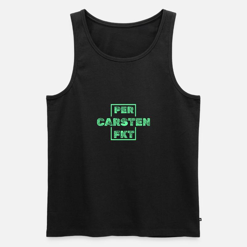 Einzigartig Carsten - Männer Premium Bio Tank Top - Schwarz