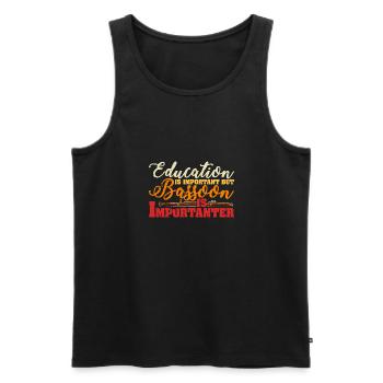 Bassoon player Bassoon Music Wind Orchestra - Men's Premium Organic Tank Top - black - Front - Michal (187cm)