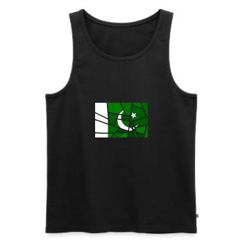 Pakistan Pakistan - Men's Premium Organic Tank Top - black - Front - AI Model Male 178 light (178cm)