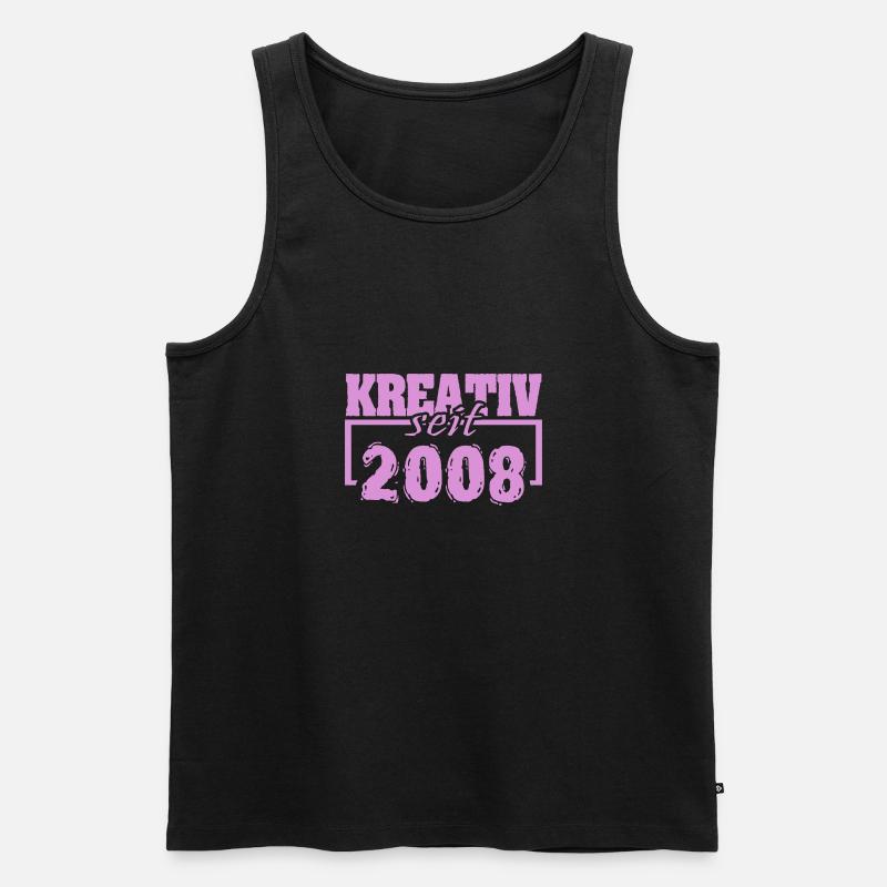 2008 - Männer Premium Bio Tank Top - Schwarz
