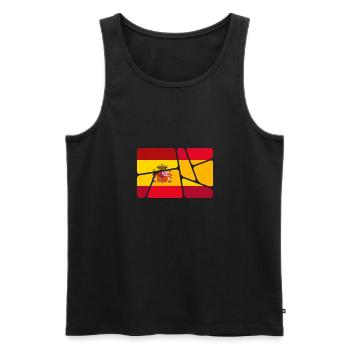Spanien als Spanien - Männer Premium Bio Tank Top - Schwarz - Vorne - AI Model Male 178 light (178cm)